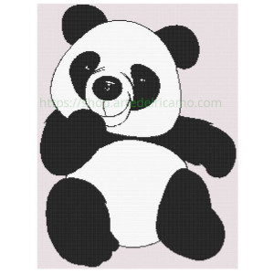 Cross Stitch Chart - Panda